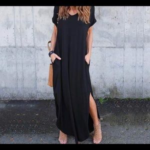 Short sleeve maxi dress